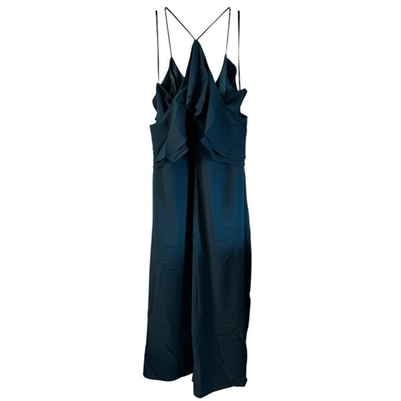 NWT City Chic Miss Jessica Maxi Wrap Dress Emerald Green Size 16 Cold Shoulder - Picture 3 of 6